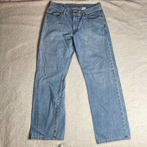 Eddie Bauer Denim Jeans Mens light wash Size 35 x 33 Straight